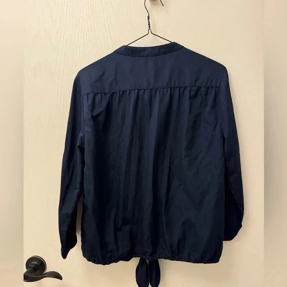 Tommy Bahama Tie Front Button Down Linen Blend Short Sleeve Shirt Size S - Picture 8 of 12